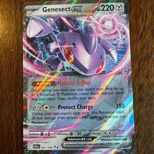 Pokemon Genesect EX Holo — Purple, Pink, Silver